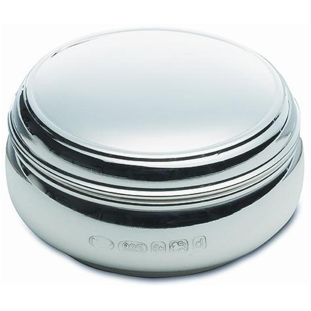 Sterling Silver Pill Box Round Shape - Plain