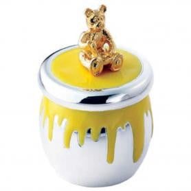 Silver & Enamel Bear Tooth Fairy Keepsake Box