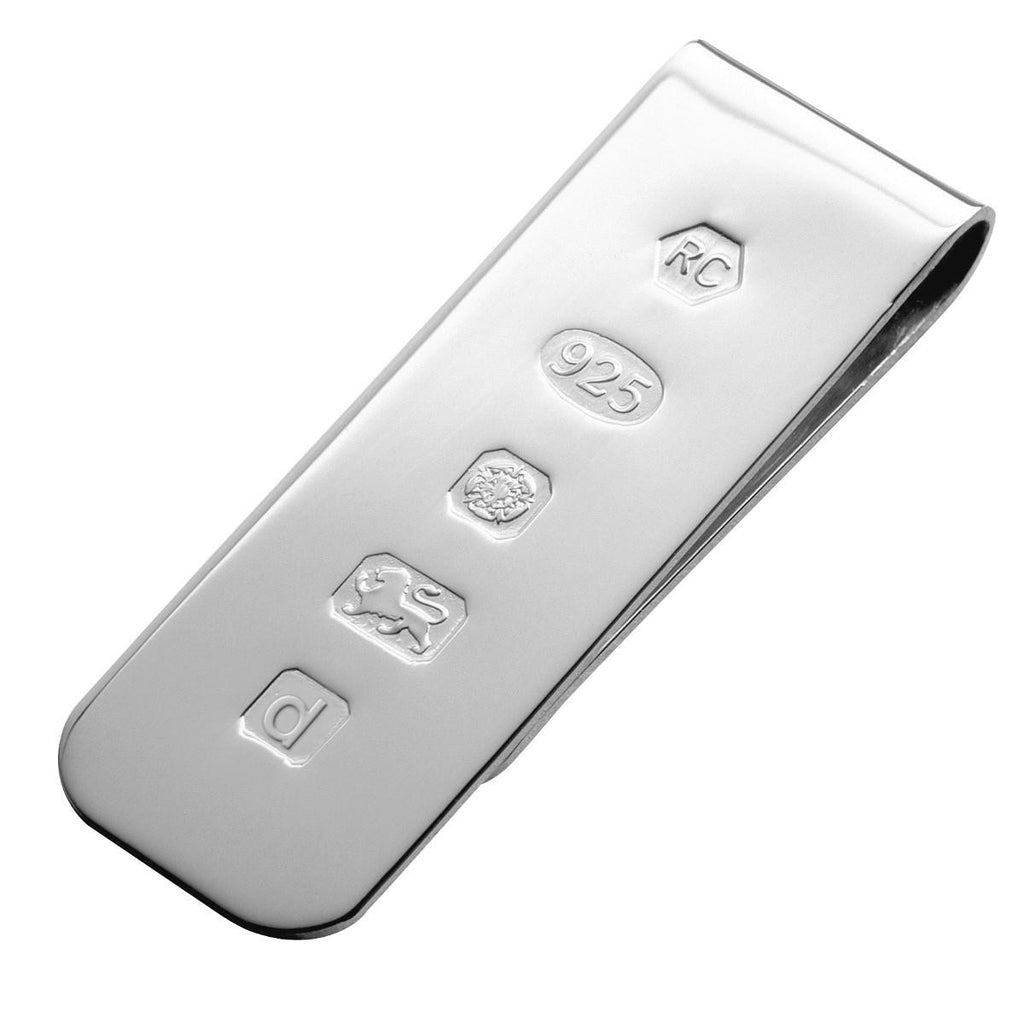 925 Sterling Silver Money Clip - Feature Hallmark