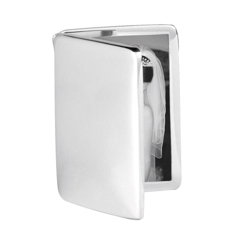 Modern Sterling Silver Photo Frame - Double Folding