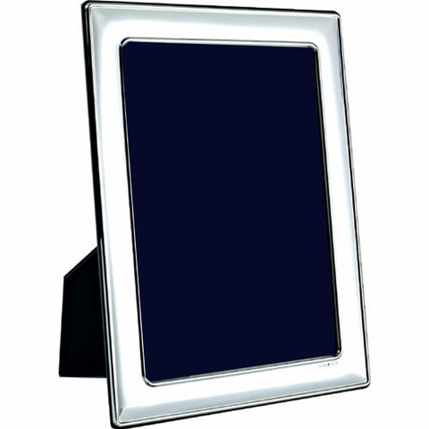 Sterling Silver Photo Frame - Classic Wood Back