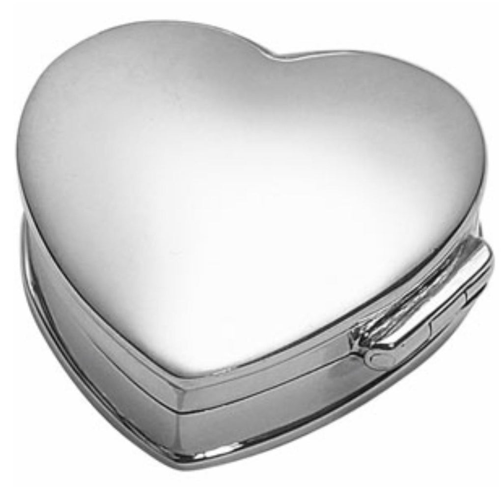 925 Sterling Silver Pill Box - Heart Shaped