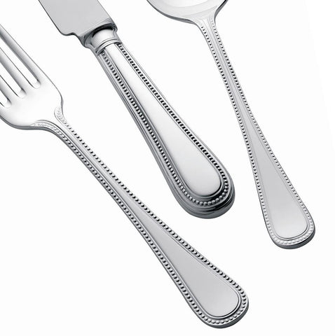 Silver Plated Cutlery Set - 124 Piece - Bead Design
