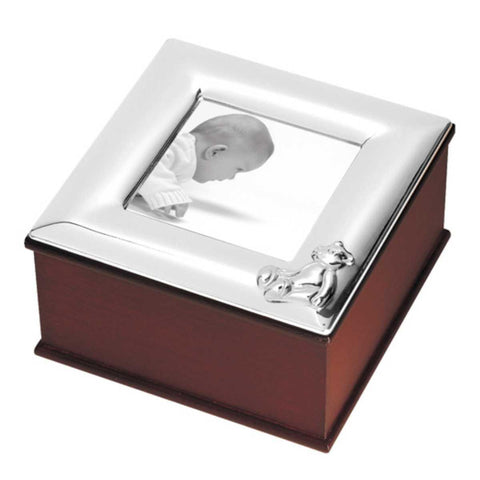 Sterling Silver & Wood Child's Memory Box