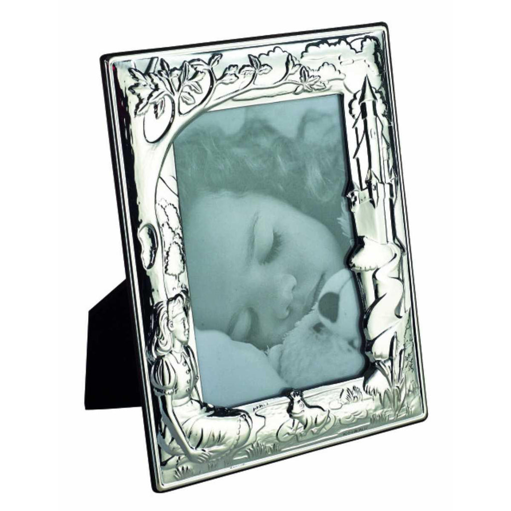 Sterling Silver Baby Photo Frame - Forest
