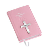Bible with Sterling Silver Cross - Pink