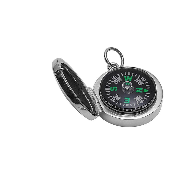 Sterling Silver Compass in Case – 925Silver